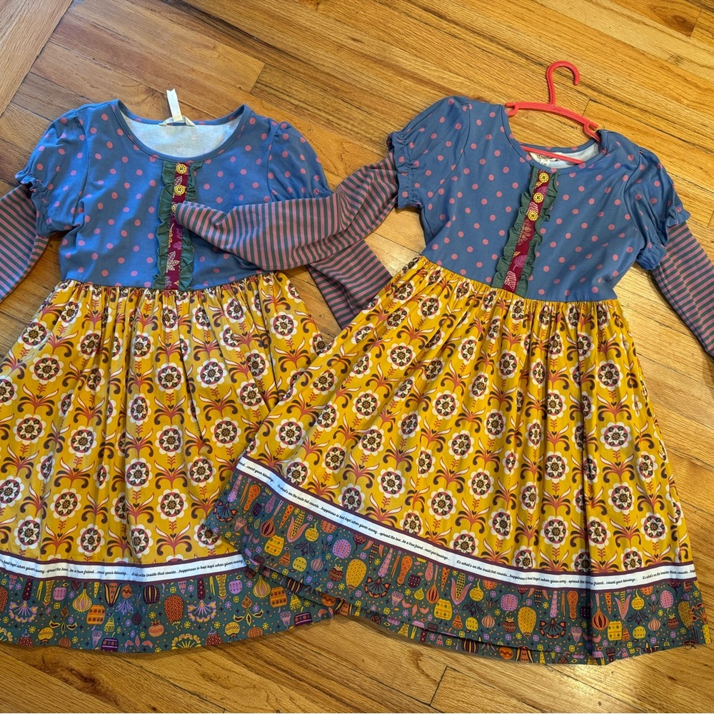 Charming Matilda Jane Blue and Yellow Kids Dress, 2 available